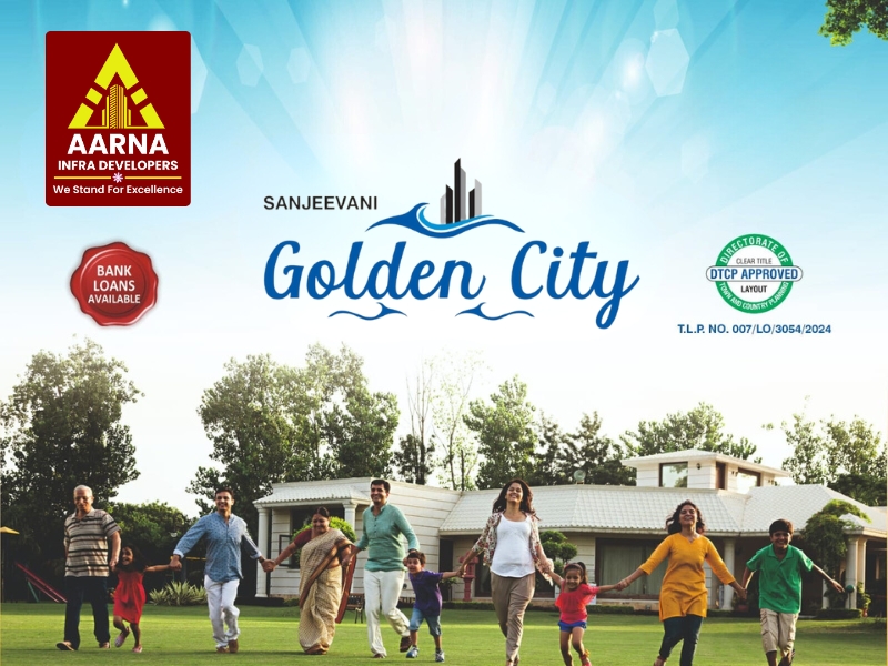 Scenic view of Golden City open plots in Sadashivpet