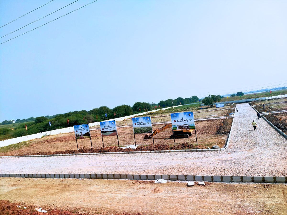 Residential plots ready for construction at Golden City
